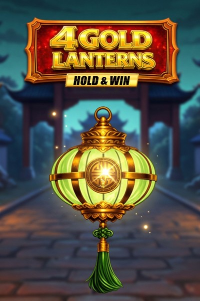 Ovitek 4 Gold Lanterns Hold & Win pri Kingmaker Casino